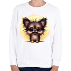 PRINTFASHION Pomerániai spitz - Gyerek pulóver - Fehér