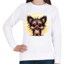 PRINTFASHION Pomerániai spitz - Női pulóver - Fehér női pulóver, kardigán