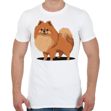 PRINTFASHION Pomerániai törpespicc - Férfi póló - Fehér