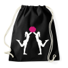PRINTFASHION Pompomlány - Sportzsák, Tornazsák - Fekete