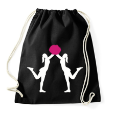 PRINTFASHION Pompomlány - Sportzsák, Tornazsák - Fekete tornazsák