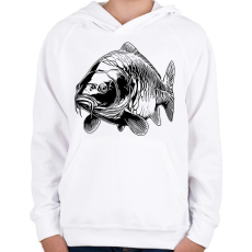 PRINTFASHION ponty - Gyerek kapucnis pulóver - Fehér
