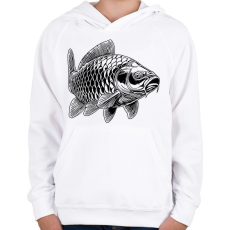 PRINTFASHION ponty - Gyerek kapucnis pulóver - Fehér