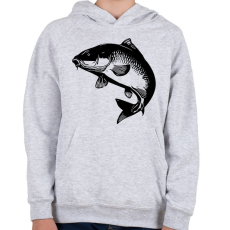 PRINTFASHION ponty - Gyerek kapucnis pulóver - Sport szürke