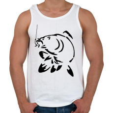 PRINTFASHION ponty  horgászat - Férfi atléta - Fehér