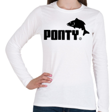 PRINTFASHION Ponty - Női hosszú ujjú póló - Fehér női póló