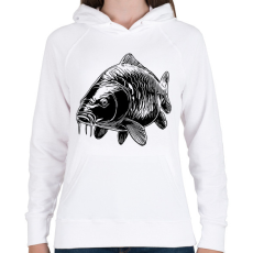 PRINTFASHION ponty - Női kapucnis pulóver - Fehér
