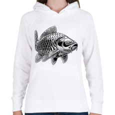 PRINTFASHION ponty - Női kapucnis pulóver - Fehér