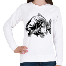 PRINTFASHION ponty - Női pulóver - Fehér női pulóver, kardigán