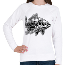 PRINTFASHION ponty - Női pulóver - Fehér női pulóver, kardigán