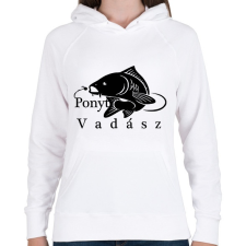 PRINTFASHION Ponty vadász - Női kapucnis pulóver - Fehér női pulóver, kardigán