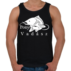 PRINTFASHION Ponyt vadászó - Férfi atléta - Fekete