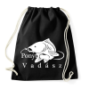 PRINTFASHION Ponyt vadászó - Sportzsák, Tornazsák - Fekete