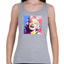 PRINTFASHION PopArt - Marilyn Monroe - Női atléta - Sport szürke női trikó