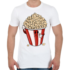 PRINTFASHION Popcorn - Férfi póló - Fehér férfi póló