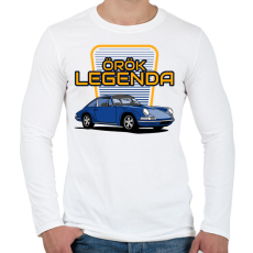 PRINTFASHION porsce - Férfi hosszú ujjú póló - Fehér