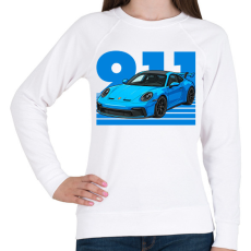 PRINTFASHION Porsche 911 - Női pulóver - Fehér