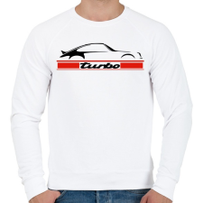 PRINTFASHION Porsche 911 turbo - Férfi pulóver - Fehér férfi pulóver, kardigán