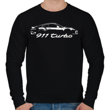 PRINTFASHION Porsche 911 turbo - Férfi pulóver - Fekete férfi pulóver, kardigán