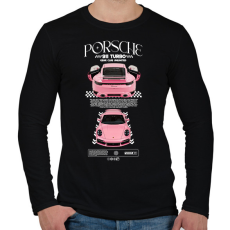 PRINTFASHION PORSCHE 911 TURBO S - Férfi hosszú ujjú póló - Fekete