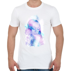 PRINTFASHION portré - Férfi póló - Fehér