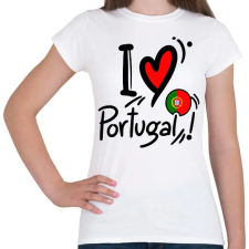 PRINTFASHION porugal - Női póló - Fehér női póló