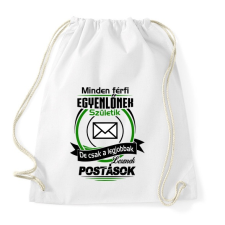 PRINTFASHION Postás - Sportzsák, Tornazsák - Fehér tornazsák