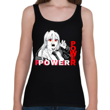 PRINTFASHION Power minta (Chainsaw man) - Női atléta - Fekete női trikó