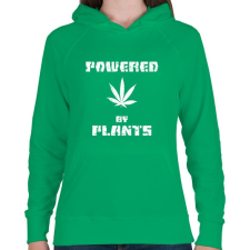 PRINTFASHION powered by plants - Női kapucnis pulóver - Zöld női pulóver, kardigán