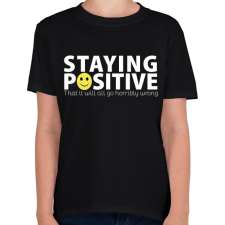 PRINTFASHION Pozitív - Gyerek póló - Fekete gyerek póló