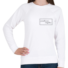 PRINTFASHION Pozitívan negatív - Női pulóver - Fehér