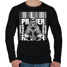 PRINTFASHION Prayer - Férfi hosszú ujjú póló - Fekete férfi póló