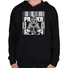 PRINTFASHION Prayer - Gyerek kapucnis pulóver - Fekete gyerek pulóver, kardigán