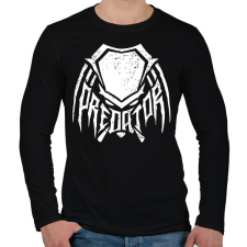 PRINTFASHION Predator - Férfi hosszú ujjú póló - Fekete férfi póló
