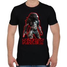 PRINTFASHION PREDATOR  - Férfi póló - Fekete