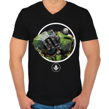 PRINTFASHION Predecessor - Crunch - Férfi V-nyakú póló - Fekete férfi póló