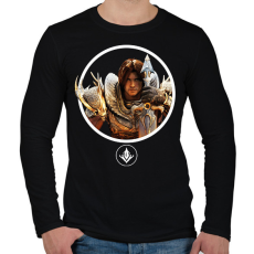 PRINTFASHION Predecessor - Greystone - Férfi hosszú ujjú póló - Fekete