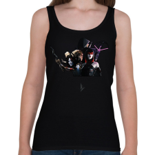 PRINTFASHION Predecessor karakterek - Női atléta - Fekete női trikó