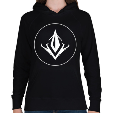 PRINTFASHION Predecessor logó - Női kapucnis pulóver - Fekete női pulóver, kardigán