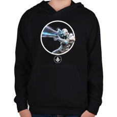 PRINTFASHION Predecessor - Wraith - Gyerek kapucnis pulóver - Fekete