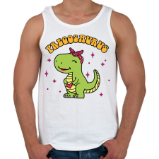 PRINTFASHION Pregosaurus - Férfi atléta - Fehér atléta, trikó