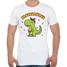 PRINTFASHION Pregosaurus - Férfi póló - Fehér férfi póló