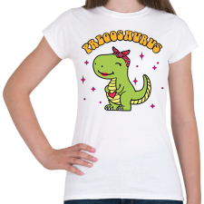 PRINTFASHION Pregosaurus - Női póló - Fehér női póló
