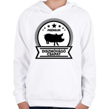PRINTFASHION Prémium disznóvágók - Gyerek kapucnis pulóver - Fehér gyerek pulóver, kardigán