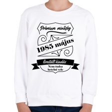 PRINTFASHION Prémium minőség - Évvel, hónappal - Gyerek pulóver - Fehér gyerek pulóver, kardigán