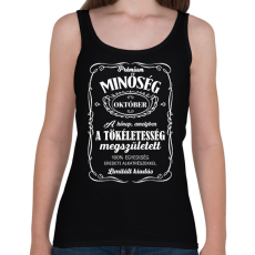 PRINTFASHION Prémium minőség - Hónappal - Női atléta - Fekete