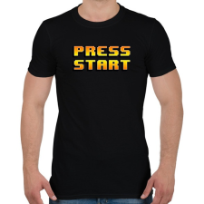 PRINTFASHION Press Start - Férfi póló - Fekete férfi póló