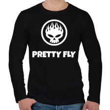 PRINTFASHION PRETTY FLY - Férfi hosszú ujjú póló - Fekete férfi póló