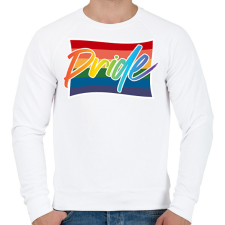 PRINTFASHION pride abstract - Férfi pulóver - Fehér férfi pulóver, kardigán