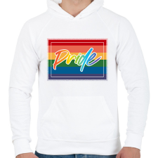 PRINTFASHION pride for - Férfi kapucnis pulóver - Fehér férfi pulóver, kardigán